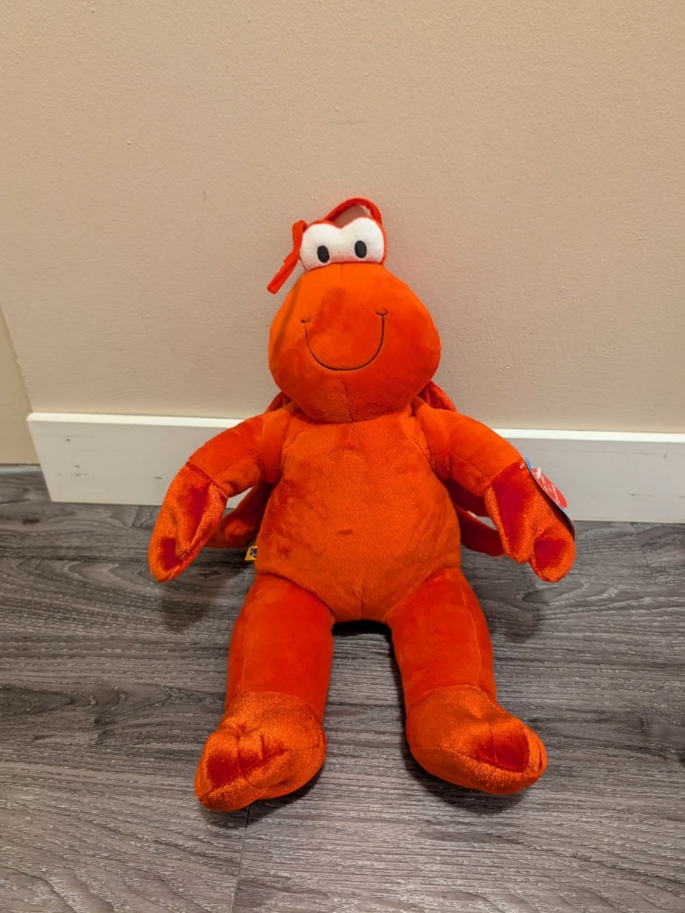 Build a Bear lobster with Backpack Plush Retired